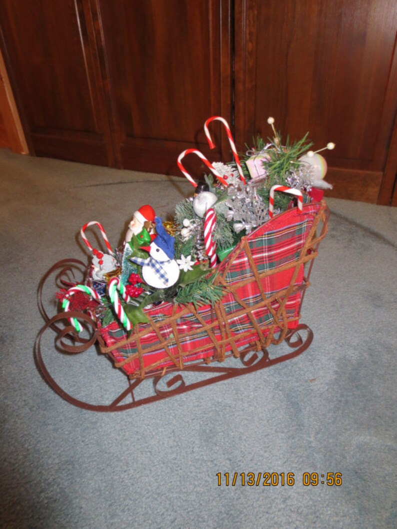 Santa's Sleigh Ride Tabletop Decoration Packed With Etsy