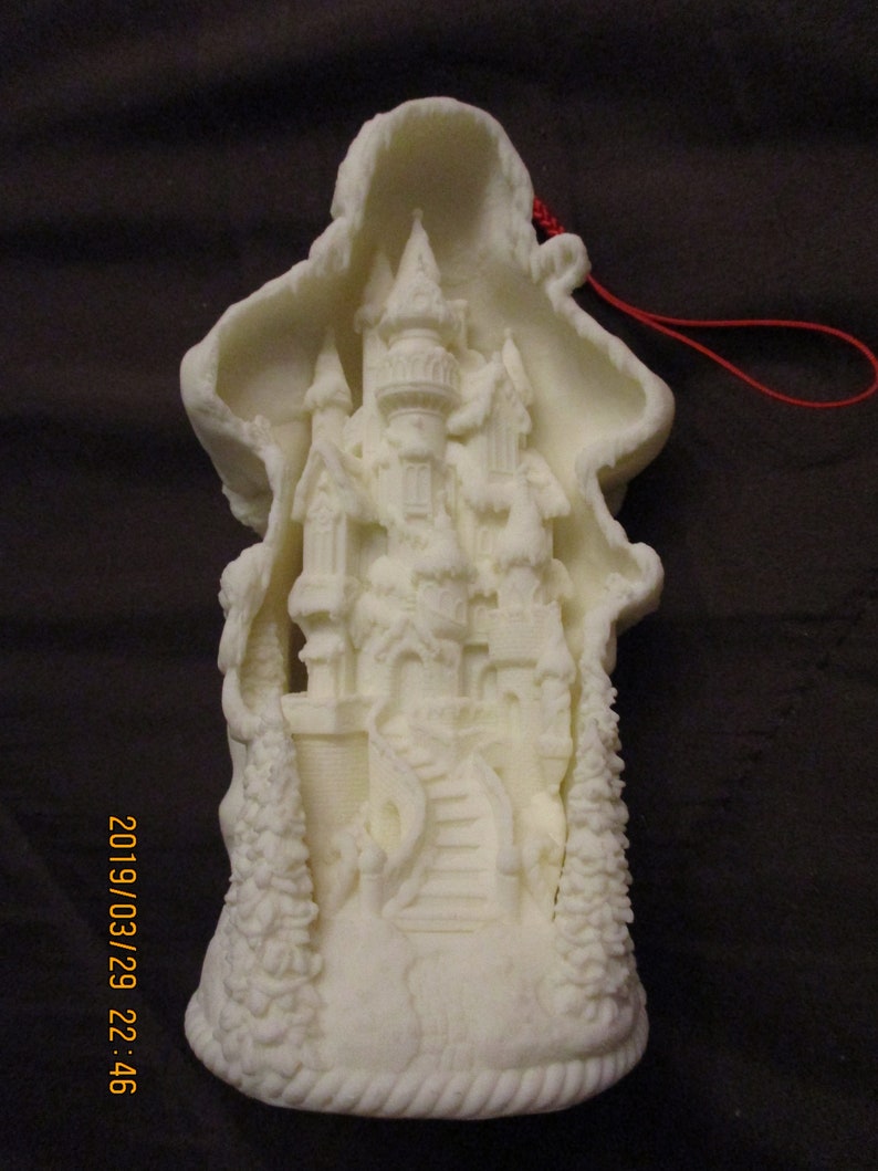 Mark Klaus Off White Cold Cast Porcelain 3D Santa with bag of image 2
