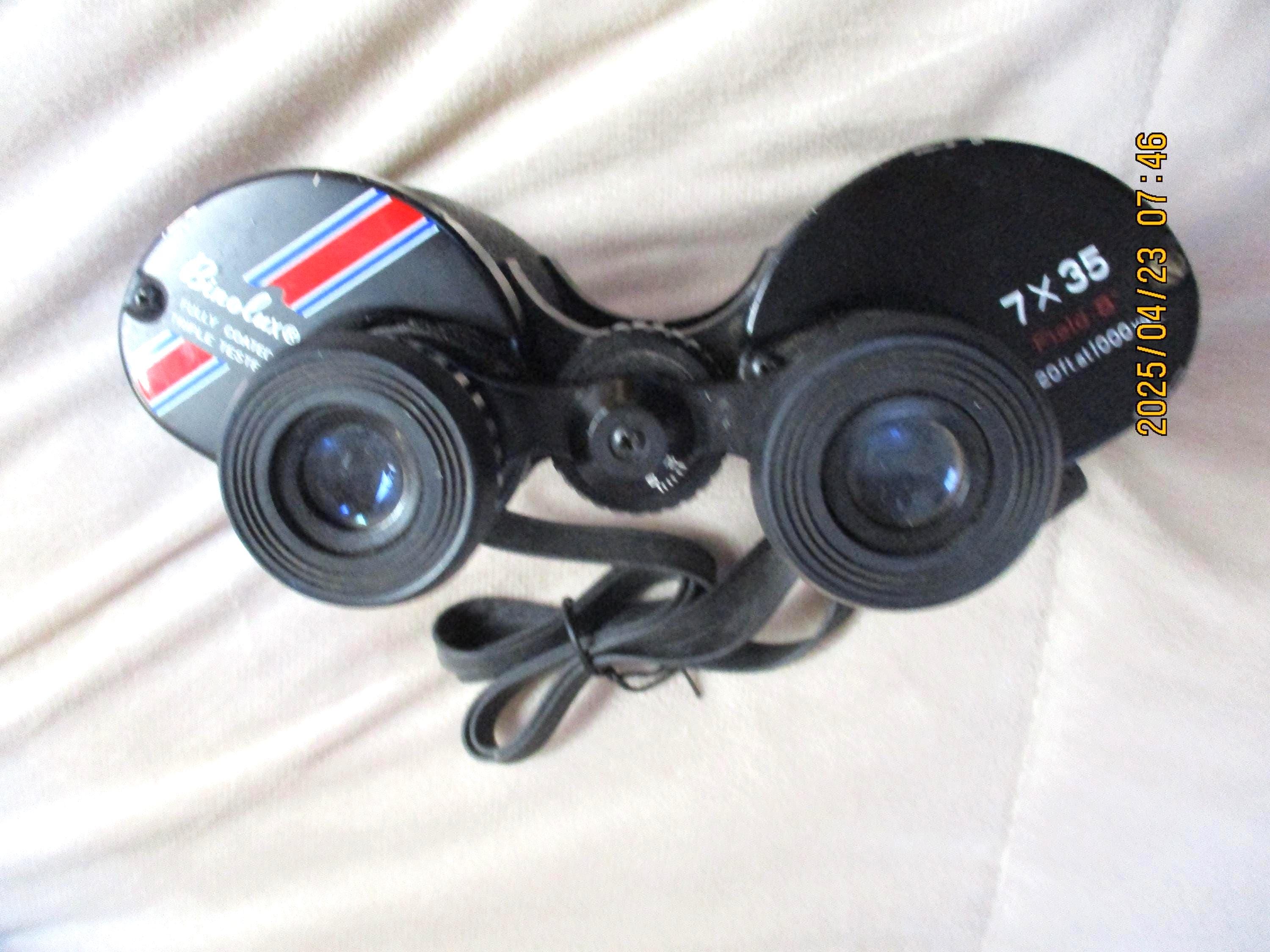 Vintage Binolux 7x35 Binoculars: Fully Coated Lenses, Original