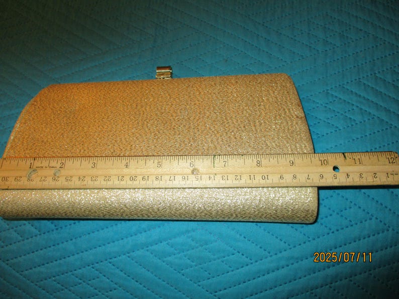 Silver Gold Lame, Black Satin Patent Clutches, Evening Purses image 6