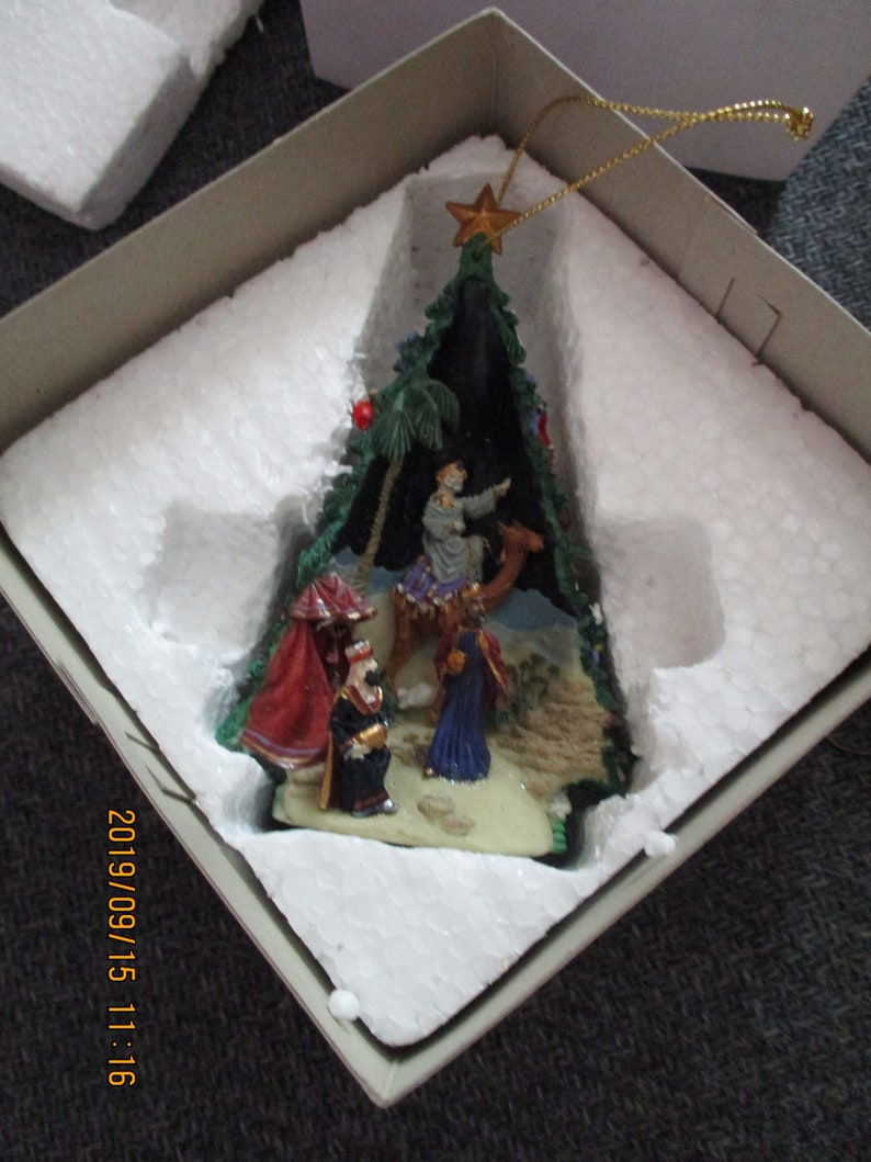 Vintage Mark Klaus cold cast colored porcelain The Kings from image 0