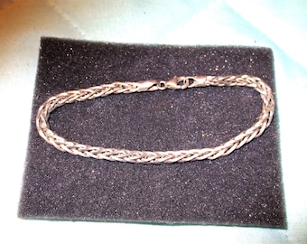 Garni 925 Quality Sterling Silver, Handmade in Bali, Wheat Link