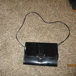 Silver Gold Lame, Black Satin Patent Clutches, Evening Purses image 8