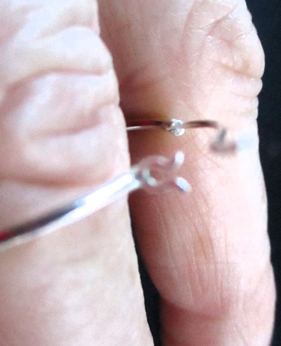 Silver Charm Holder Hoop Earring: Pirate Style Sn… - image 5