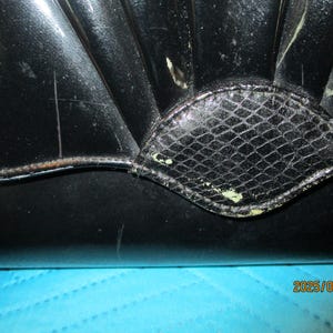 Silver Gold Lame, Black Satin Patent Clutches, Evening Purses image 10