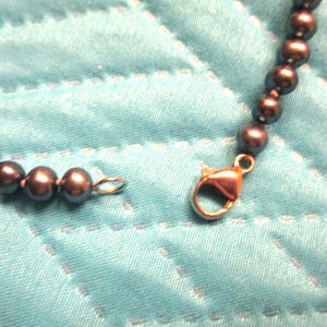 Honora Midnight Blue/Black 18-Inch Single Strand Cultured Pearl Necklace Sterling Silver Clasp image 4