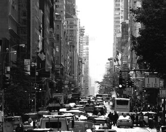 NYC | New York City | City Street | Black and White | Photography Unframed | Wall Art | Fine Art | Street Photography | Print