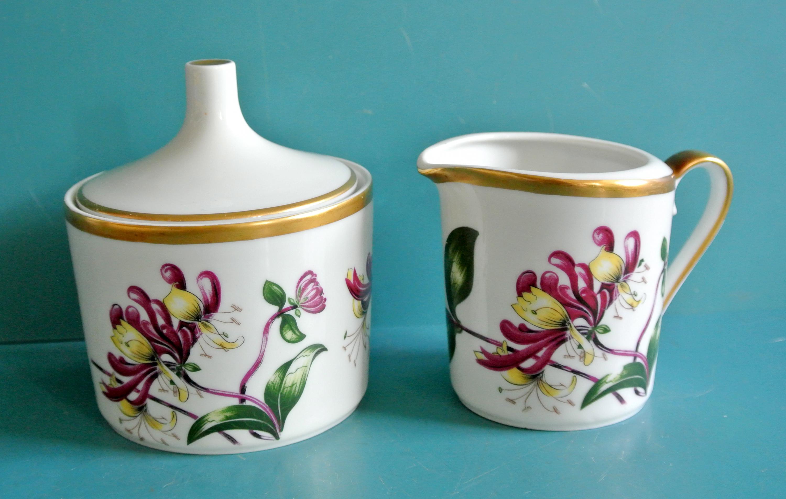 Swedish Vintage 1960s Highquality Hackefors Porcelain Fabric