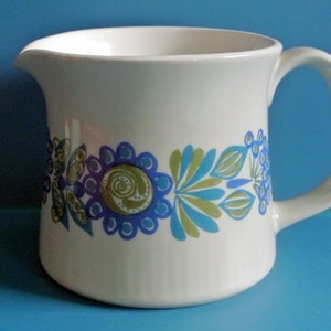 Vintage Norwegian Gravy Cup: 1960s Turi Design Floral Decor
