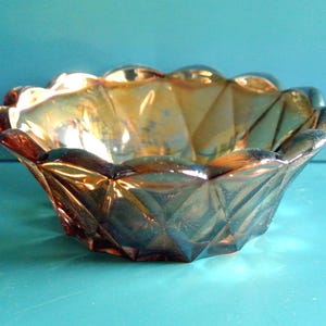 Vintage Swedish EDA Glass Bowl: Carnival Luster Glass, 1930-40s