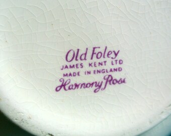 Vintage Old Foley James Kent Porcelain Pitcher: Harmony Rose Decor