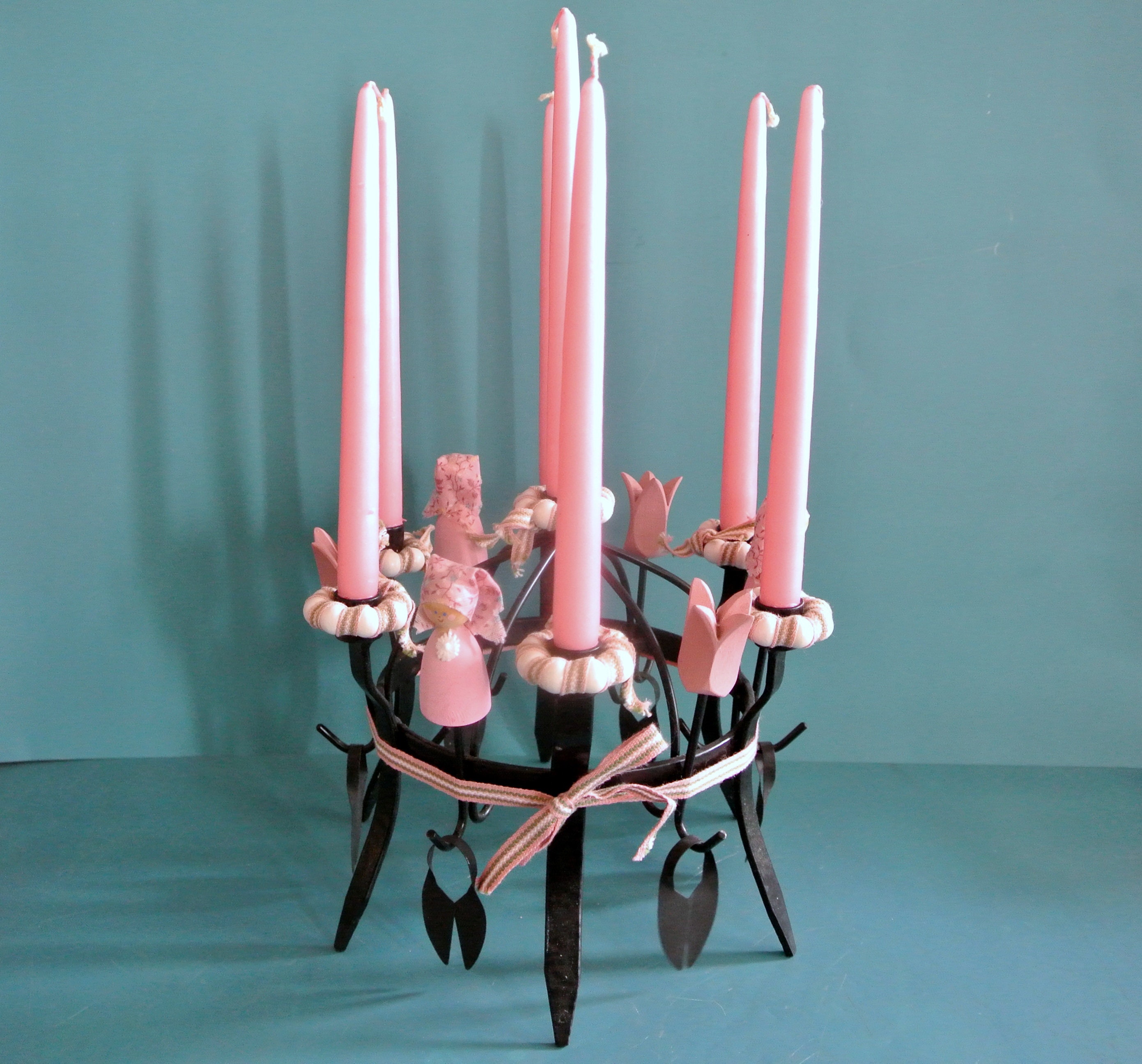 スウェーデン製　ヴィンテージ木製キャンドルホルダー 北欧ヴィンテージ雑貨 木製のキャンドルホルダー - a n t e n n a