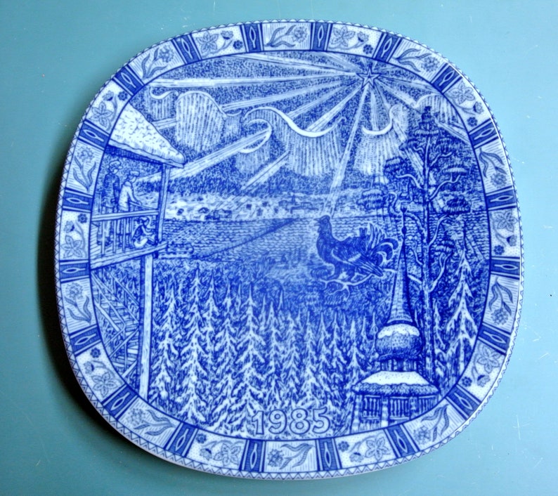 Lovely Swedish Vintage Rörstrand Porcelain Plate From 1985 | Etsy