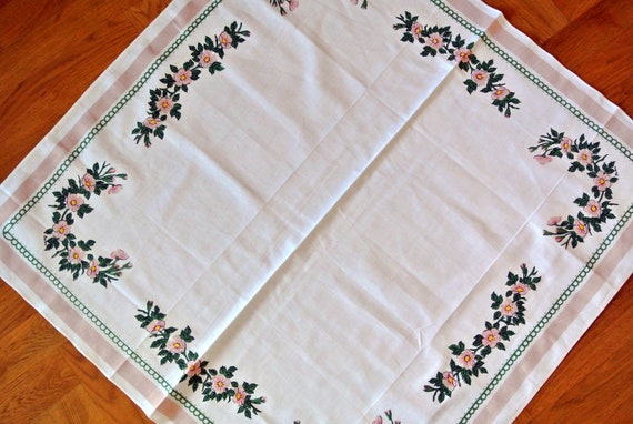From Sweden＊Vintage linen Cloth・* Vintage Linen Fabric Material Sweden Beige Abstract Checks