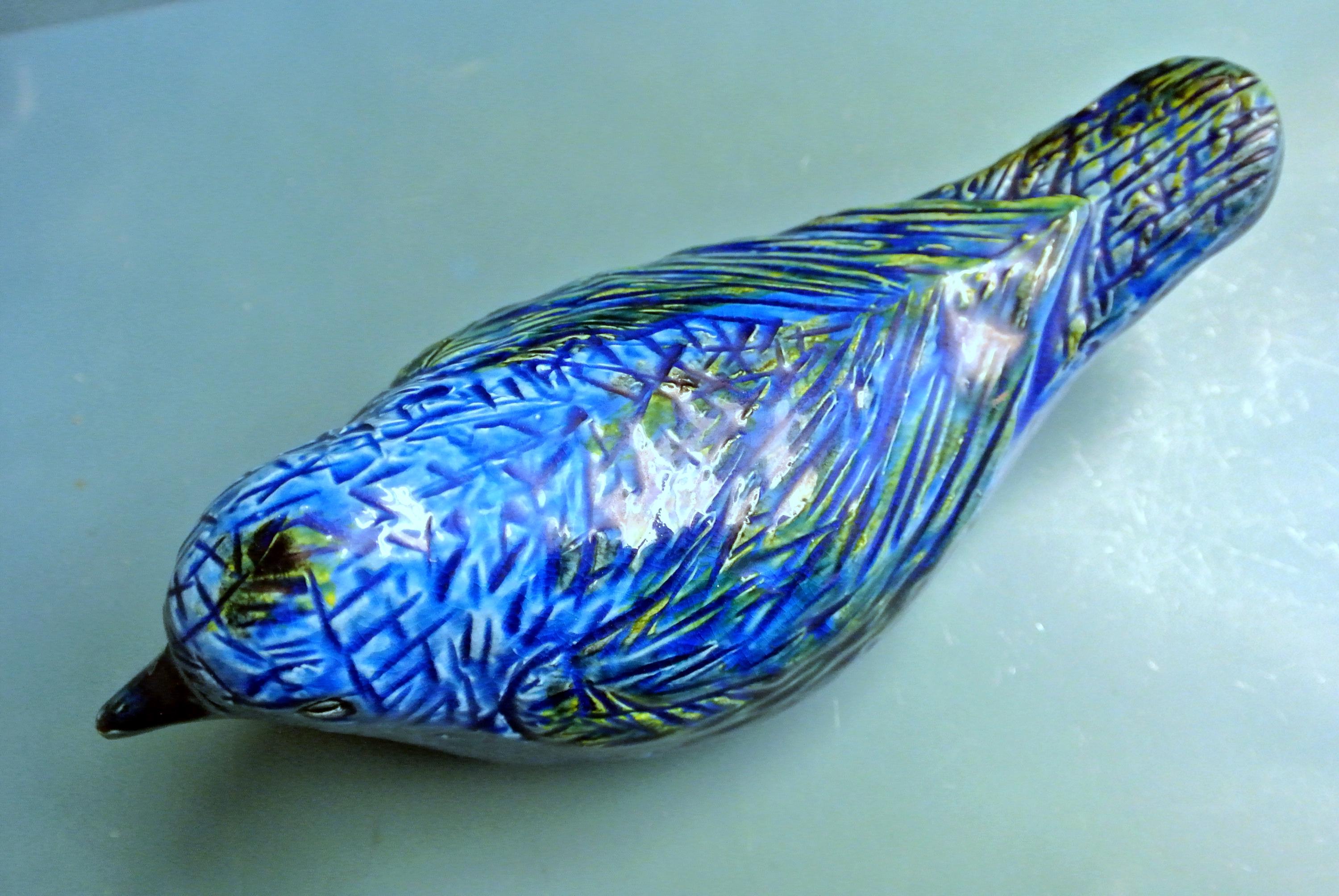Vintage 1960s Rimini Blue Bitossi Ceramic Bird Figurine - Etsy