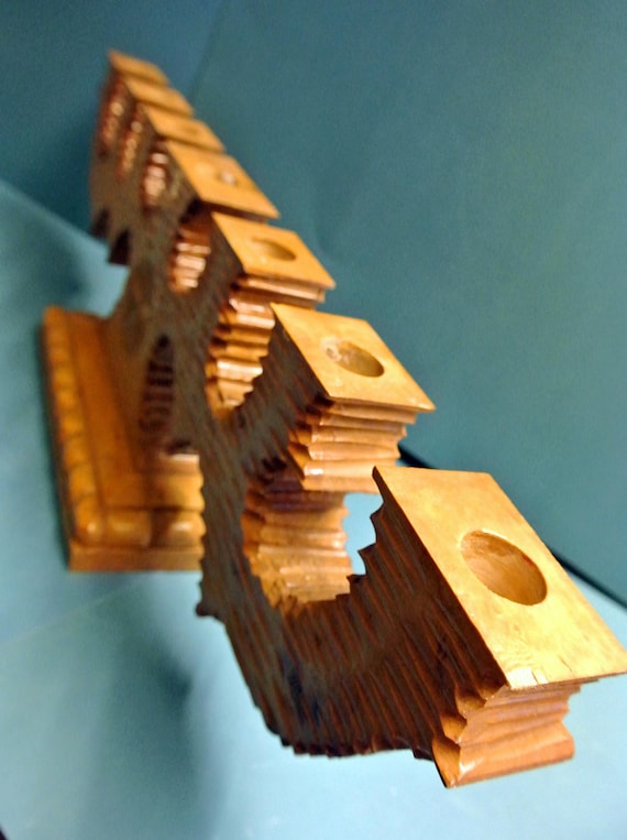 スウェーデン製　木製キャンドルホルダー　吊り下げ式　ヴィンテージ スウェーデン製 木製キャンドルホルダー 吊り下げ式