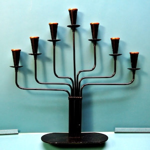 Schwedischer vintage 1950s Gunnar Ander Design Kerzenhalter aus Metall