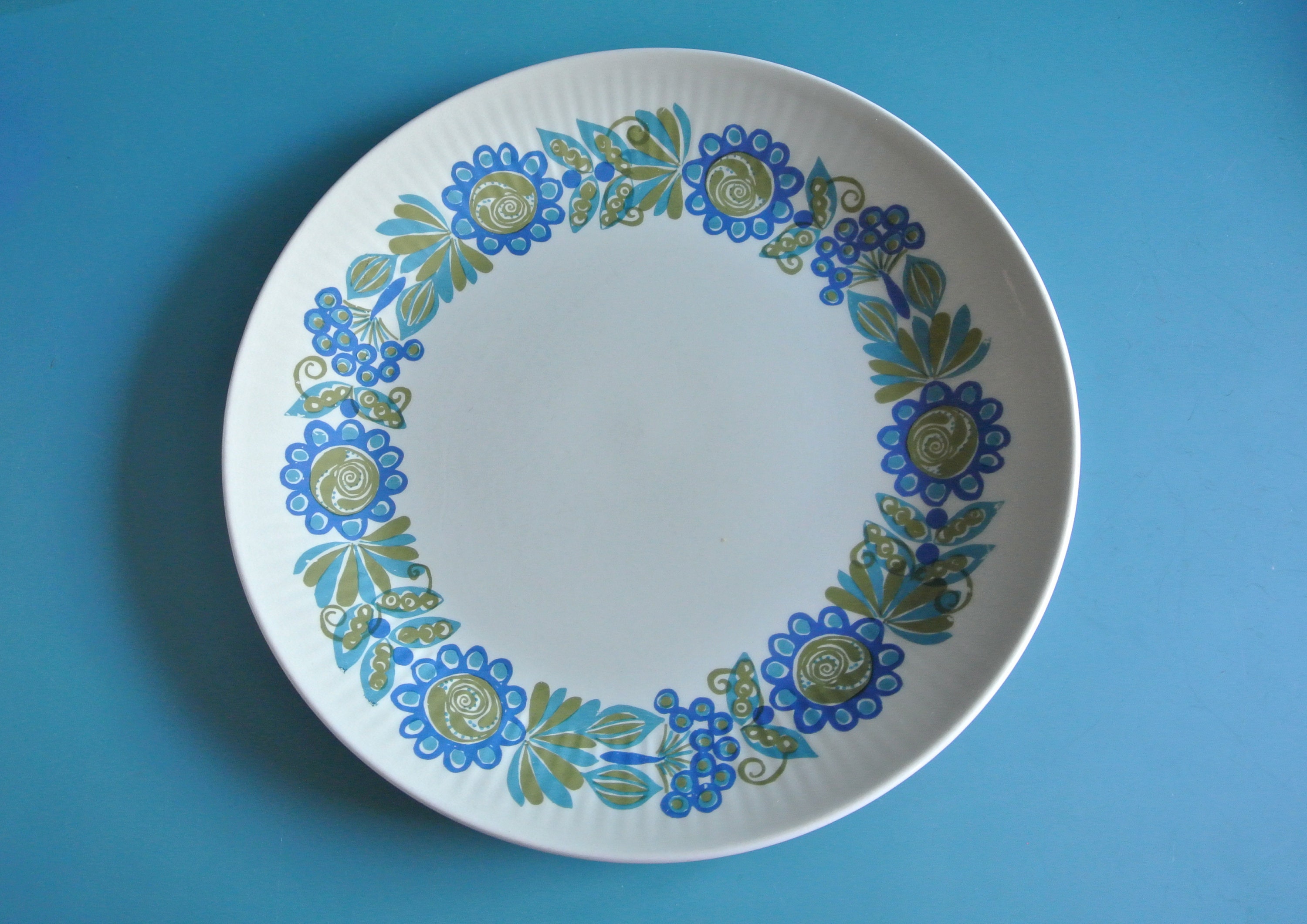 Vintage 1970s Figgjo Flint Vulcanus Plate: Scandinavian Stoneware