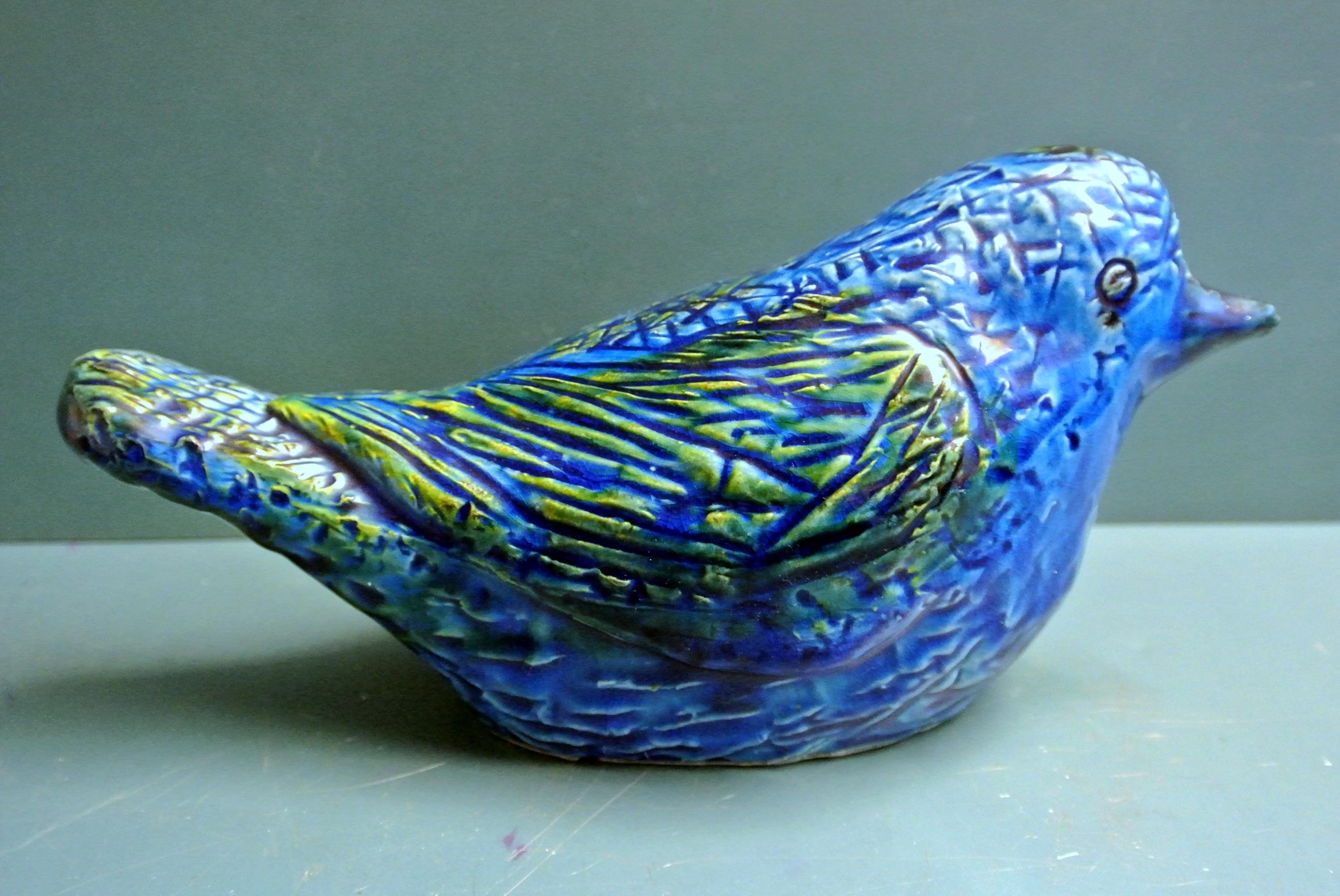 Vintage 1960s Rimini Blue Bitossi Ceramic Bird Figurine - Etsy
