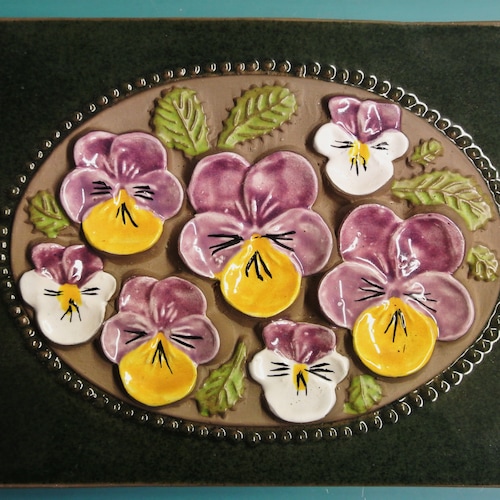 ヴィンテージ ヘレナ タイネル ブルー ガラス花瓶