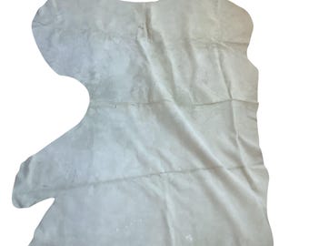 Mint Green Suede Leather Remnant New Old Stock