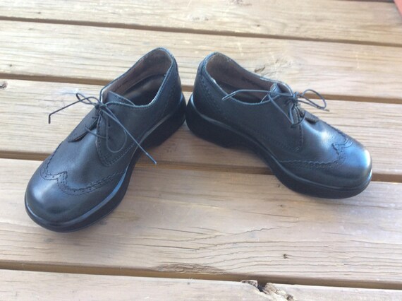 Vintage platform oxfords creepers funky shoes siz… - image 1