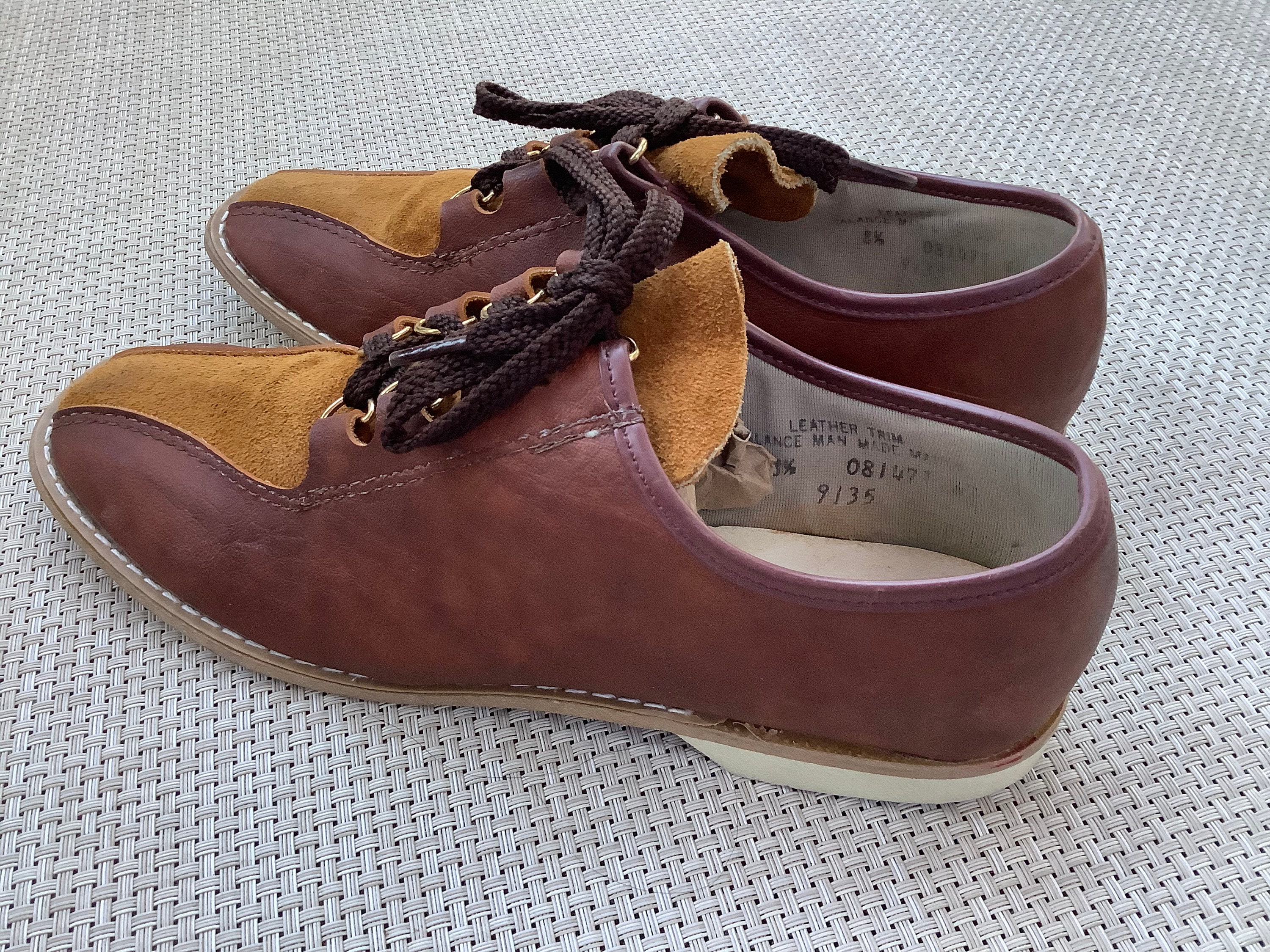 True vintage bowling shoes size 8 brown funky mod retro 70s Etsy