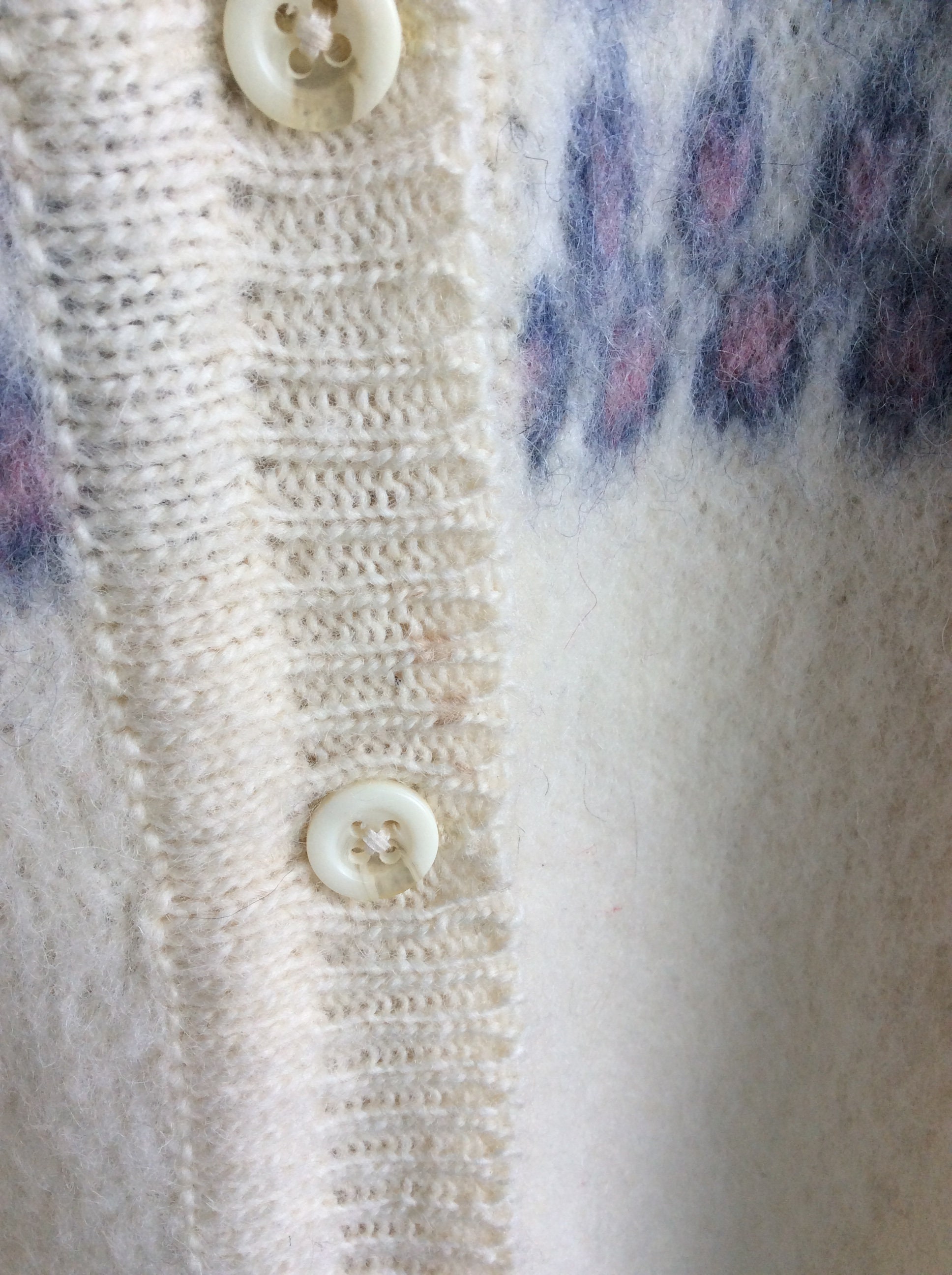 Pull 100% Laine Blarney Woolen Mills - Taille 2XL, Ivoire, Zip Complet, Vintage Neuf