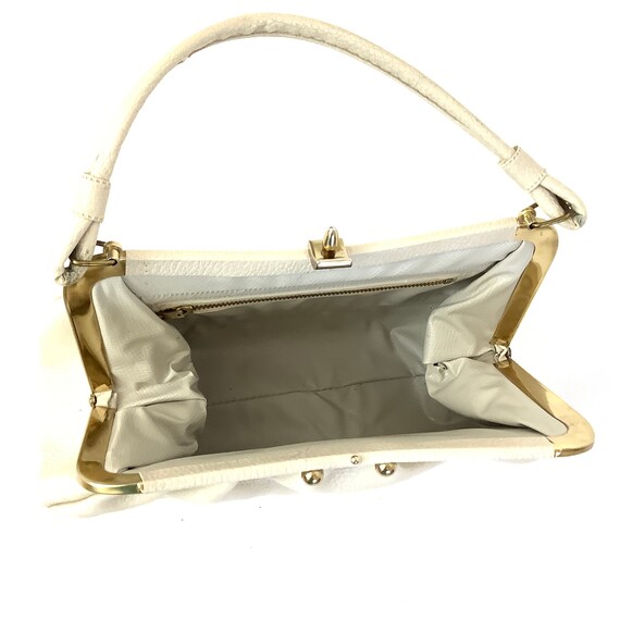 Mad men 50s 60s handbag frame purse Kelly bag veg… - image 4
