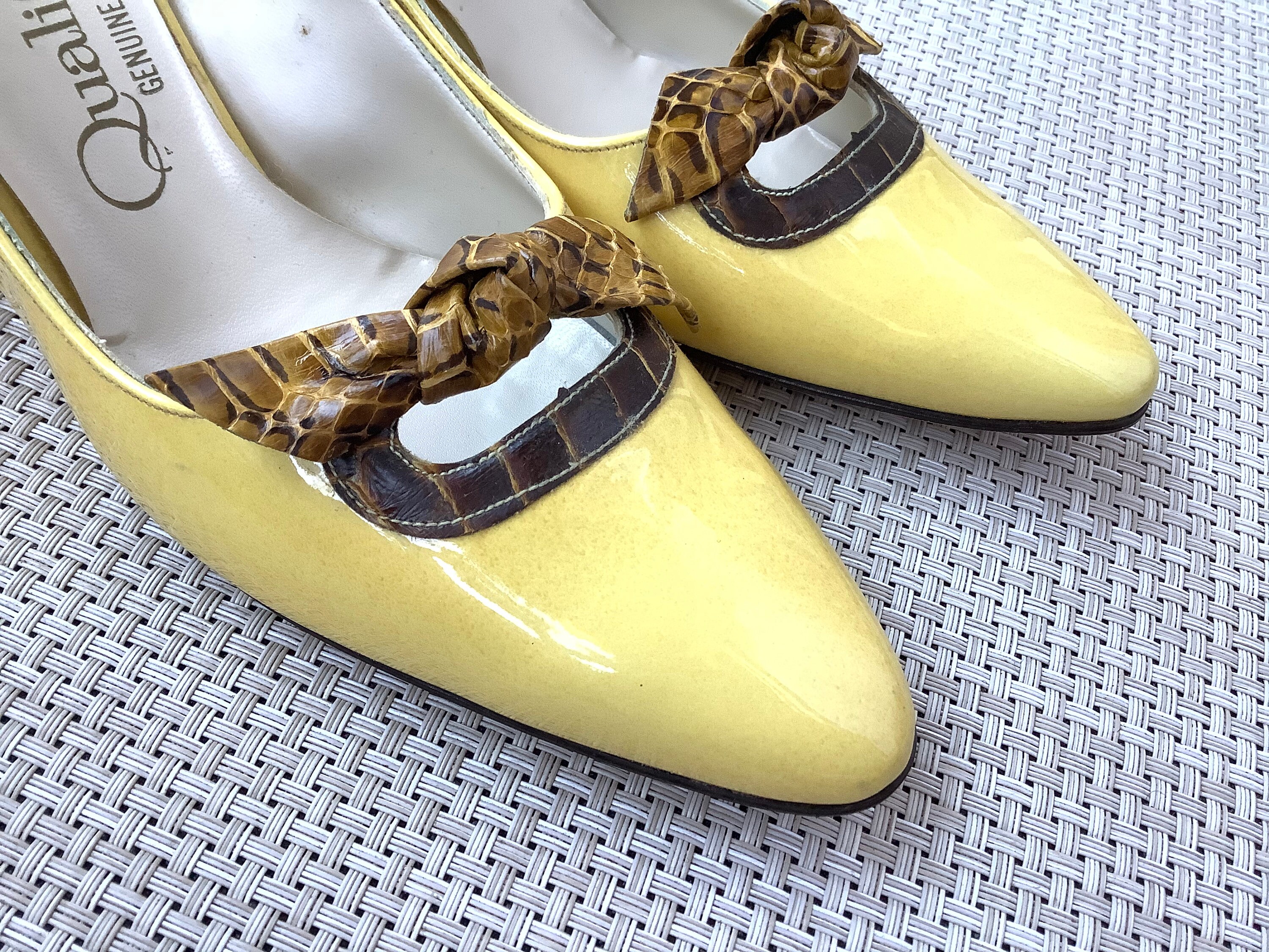 yellow heels size 8