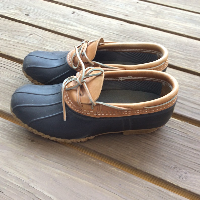 Vintage duck shoes LL Bean rubber garden rain size 9 excellent Etsy