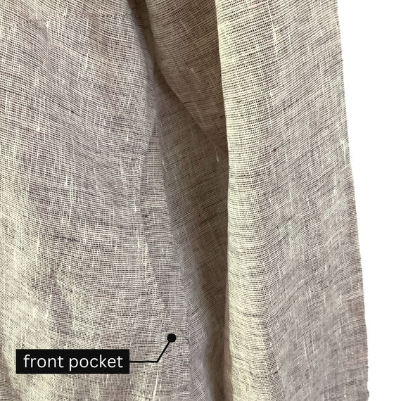 Flax Linen two piece set pants jacket top tunic e… - image 10