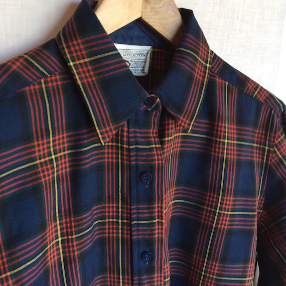 Vintage Pendleton two piece blouse top shirt kirt… - image 1