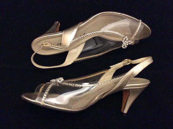 clear plastic shoes with rhinestones