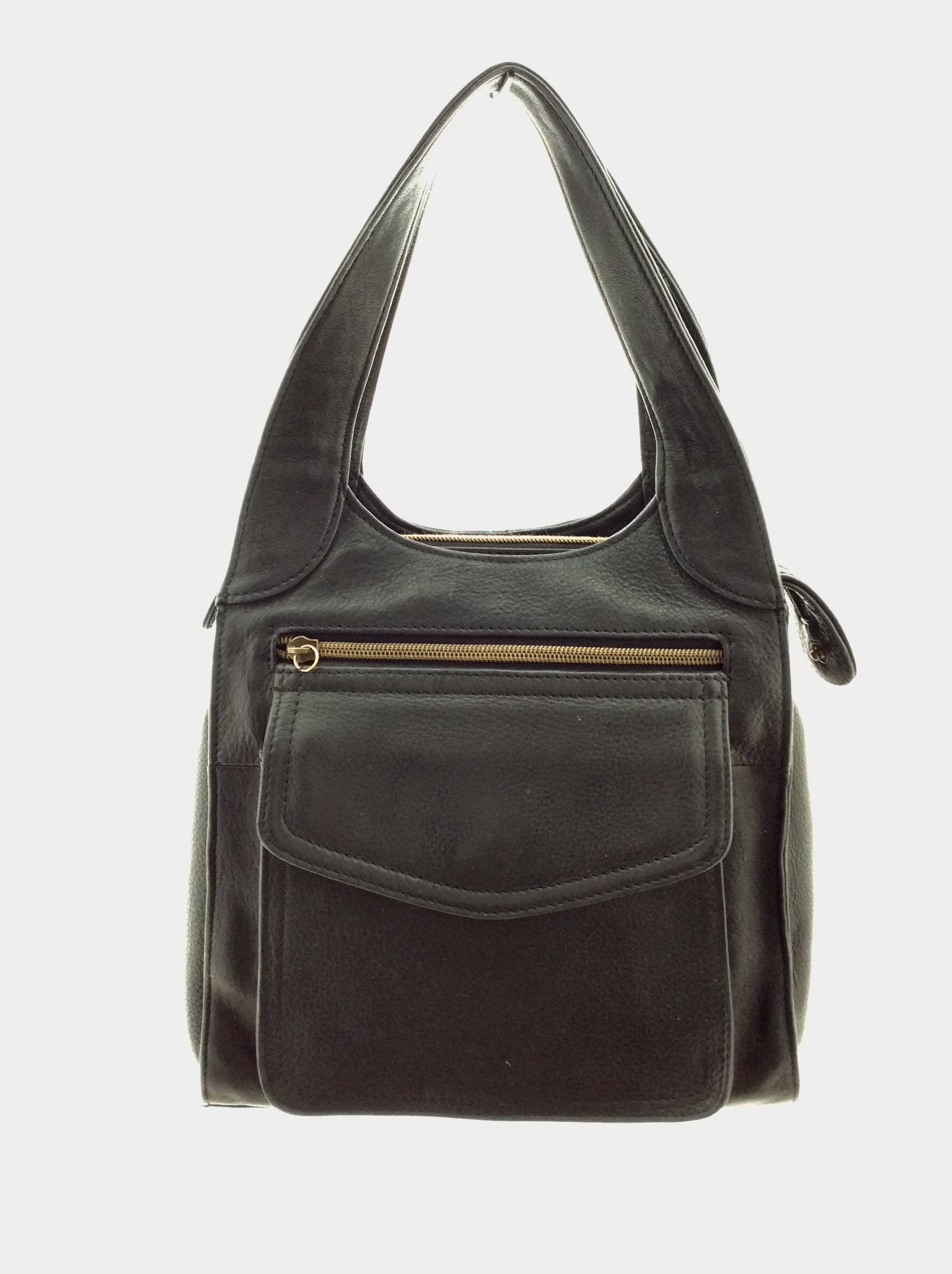 Vintage Fossil Bag Black Leather Retro 