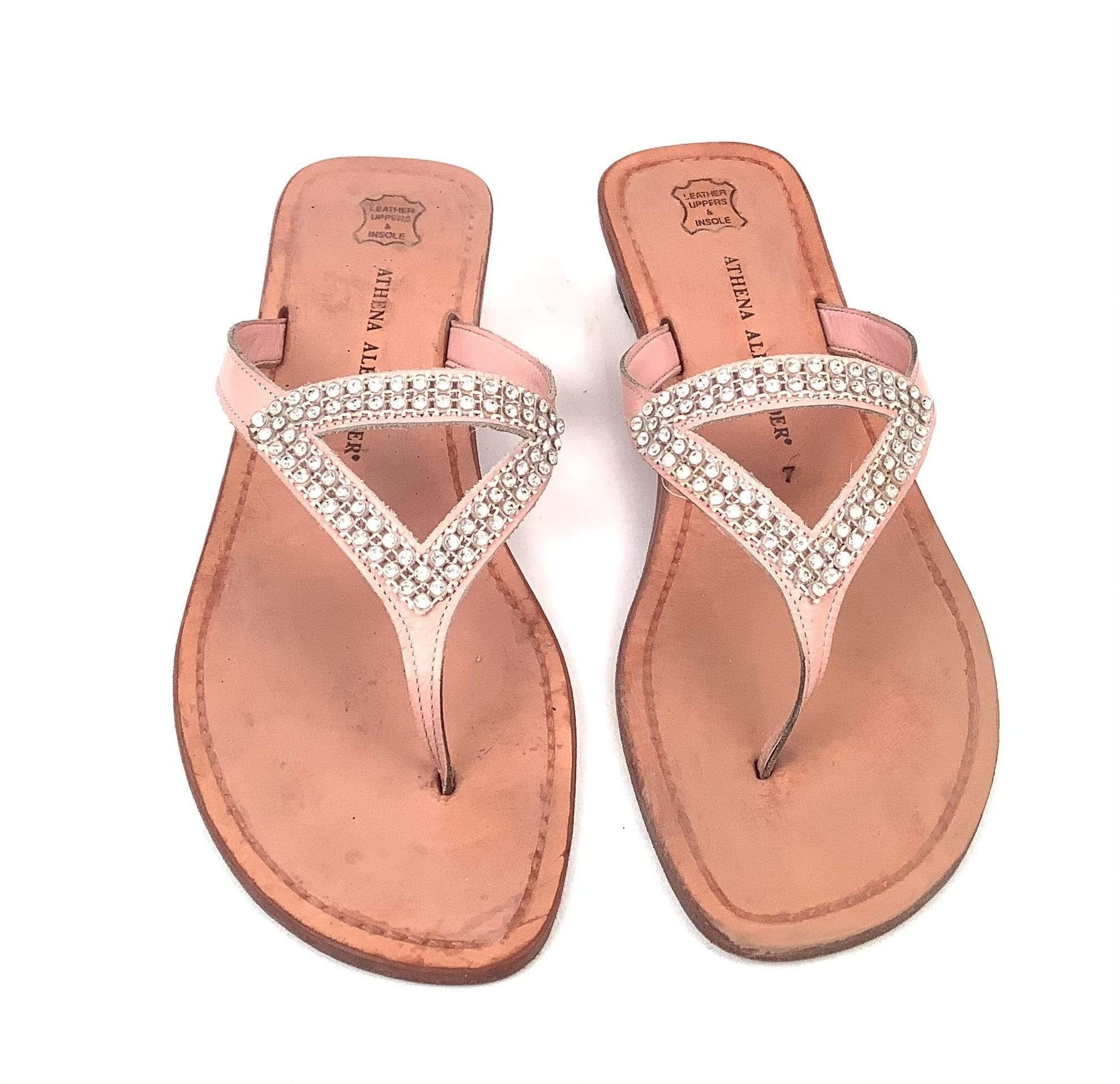 Athena Alexander Sandals Pink Rhinestones Vintage Handmade All - Etsy  Australia