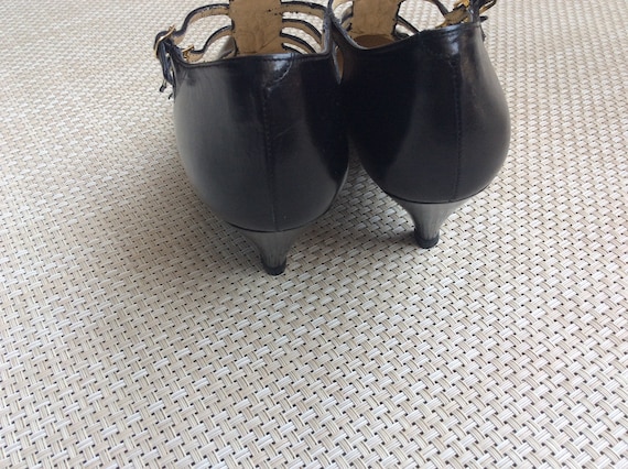 Size 7 Vintage caged buckles goth punk witchy hee… - image 6