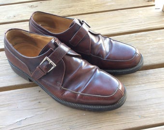 Vint Bruno Magli men shoes brown leather size 12 M