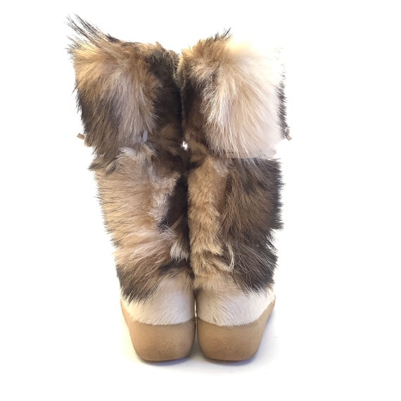 Eskimo boots Retro fur boots snow winter funky ha… - image 7