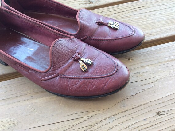 Vintage designer instappers maat 7 Etienne Aigner retro - Etsy Nederland