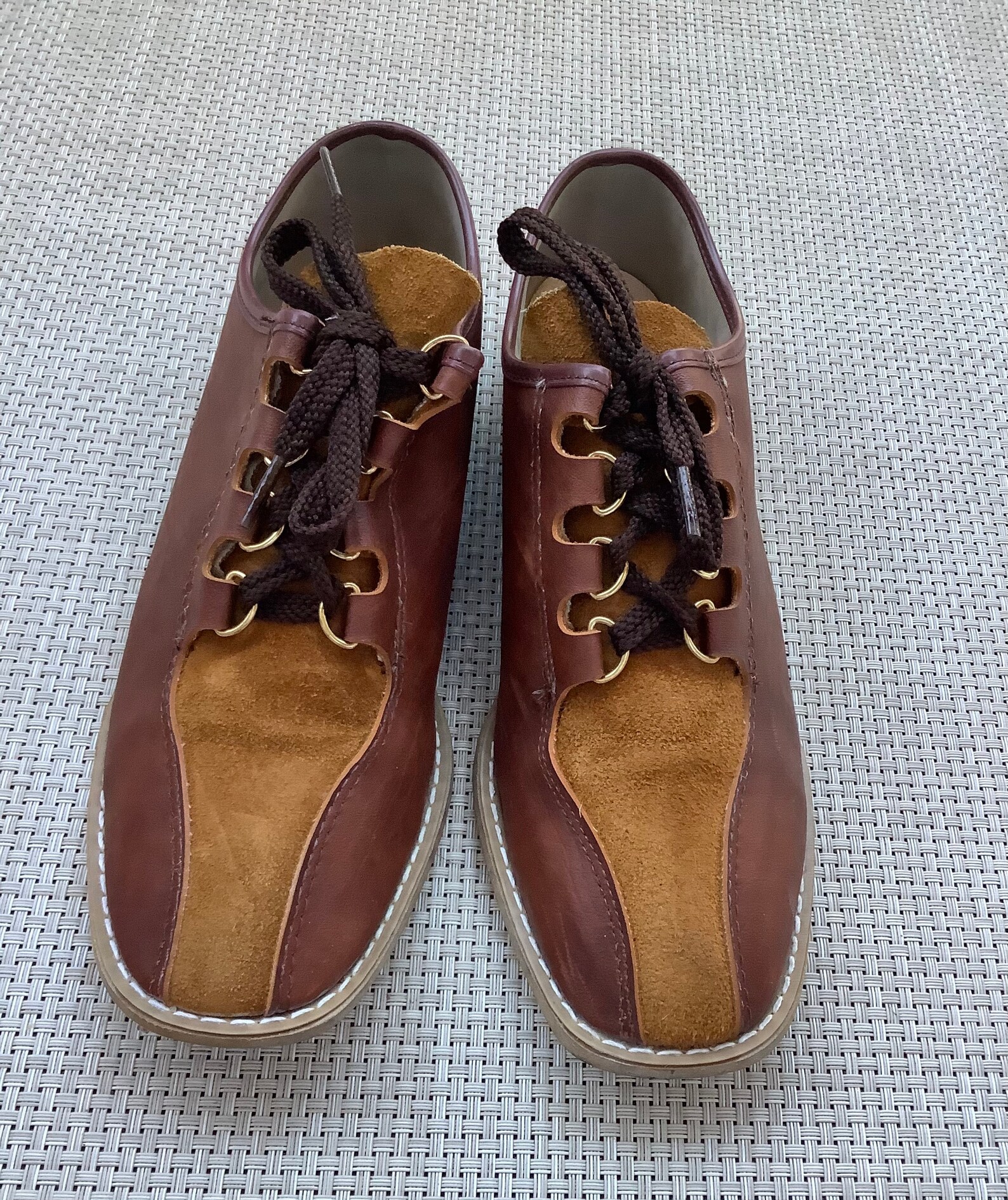 True vintage bowling shoes size 8 brown funky mod retro 70s Etsy