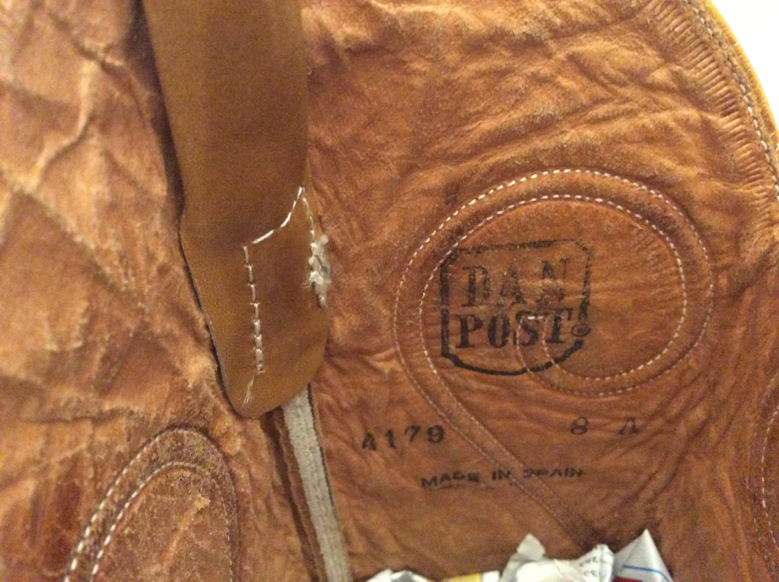 Fancy Stitching Cowboy boots western Dan Post Vintage retro | Etsy