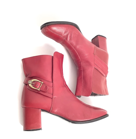 60s Mod Etienne Aigner ankle boots booties rare r… - image 2