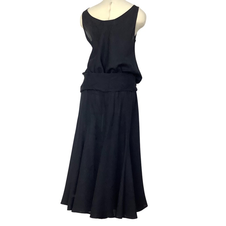 Vintage Carole Little lagenlook dress 8 to 10 black image 4