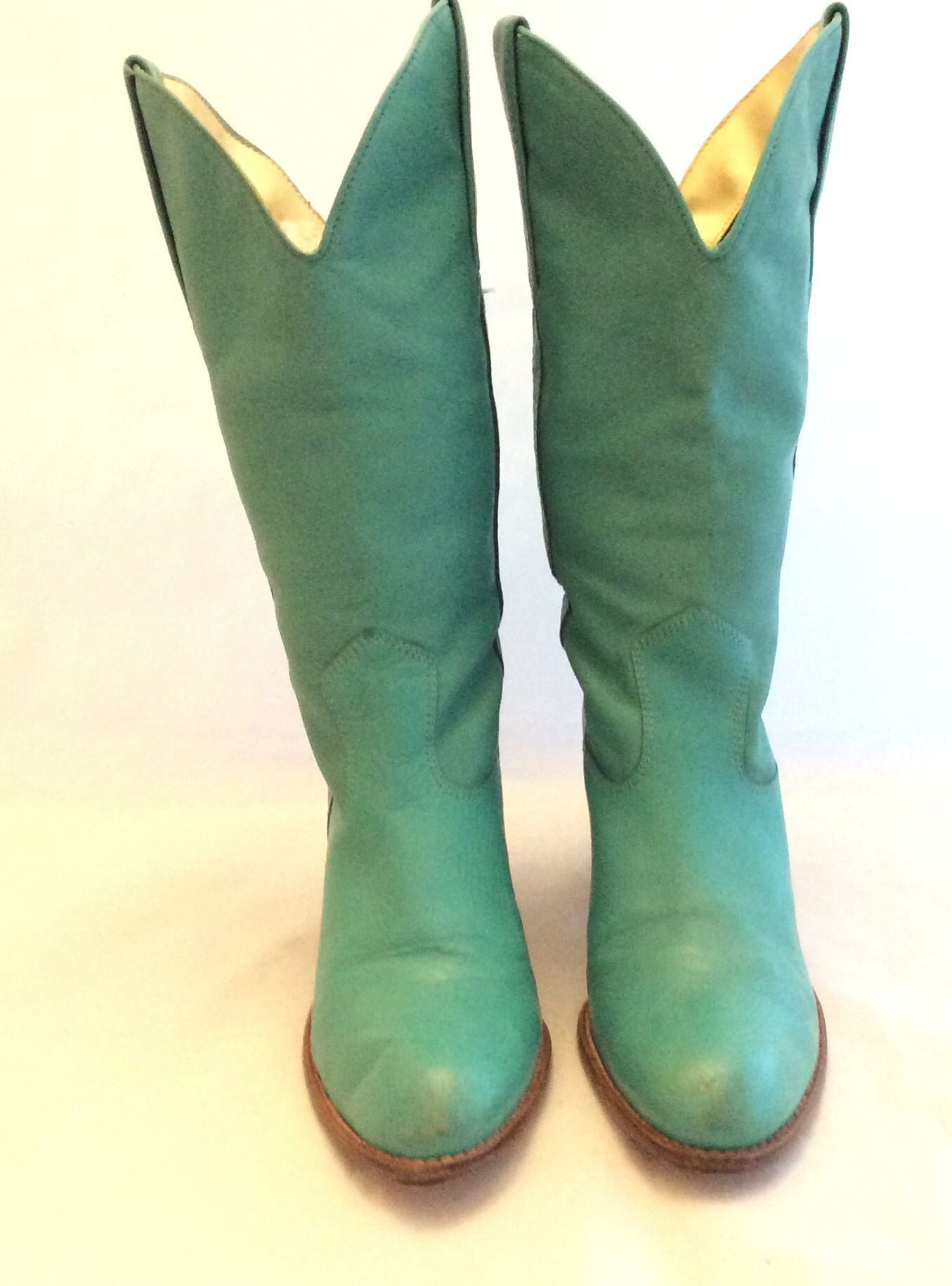 teal suede boots