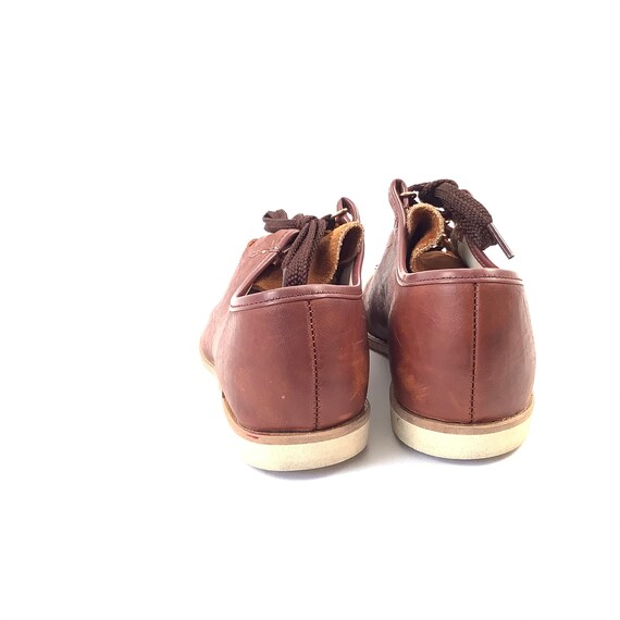 True vintage bowling shoes size 8 brown funky mod… - image 4