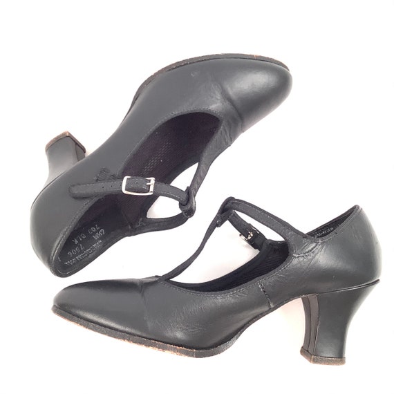 NOS Professional Dance Shoes Mary Jane Leather Si… - image 6