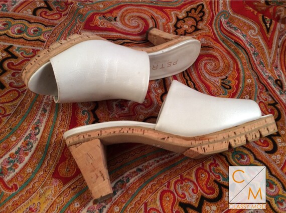 Mules Slides size 6.5 Firenze Italy Florence off w