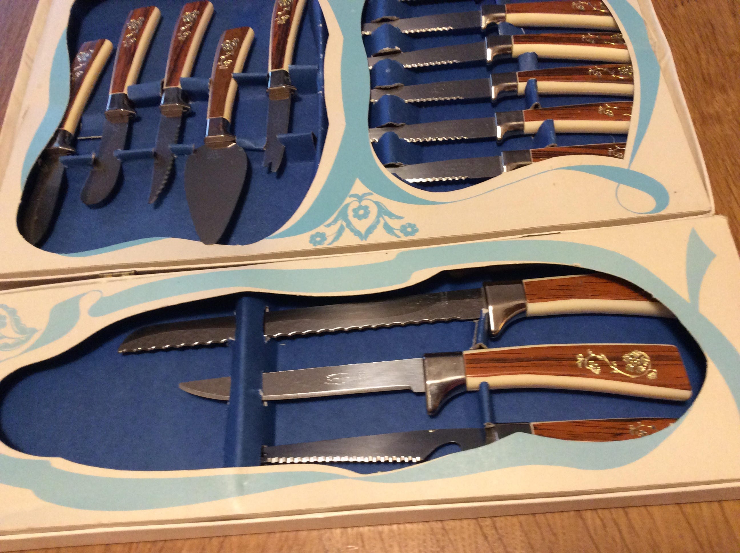 Vintage Cutlery Set 19 Pieces Knife Knives Sheffield Blades Etsy Canada