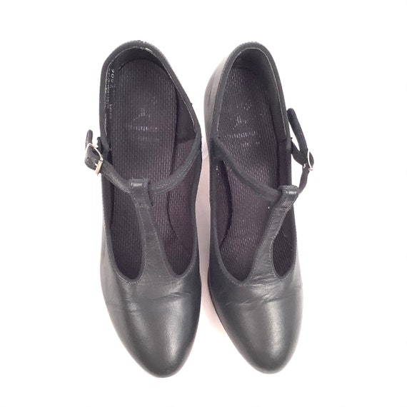 NOS Professional Dance Shoes Mary Jane Leather Si… - image 2